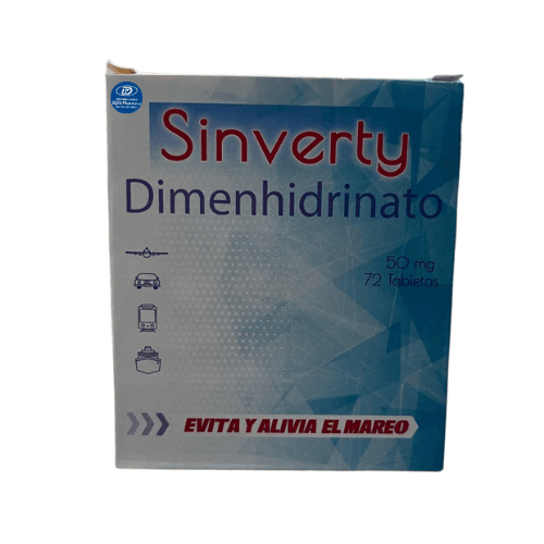 Sinverty (Dimenhidrinato 50mg) x72 Tbs