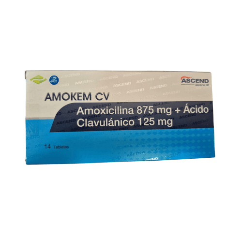 Amoken Amoxicilina + Acido Clavulánico x14 Tbs