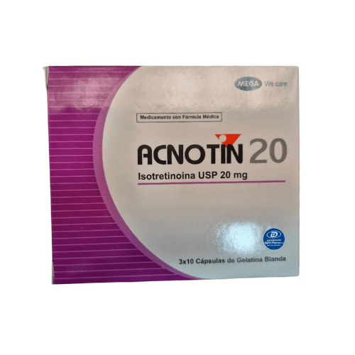 Acnotin Isotretinoina USP 20 mg x30 Caps