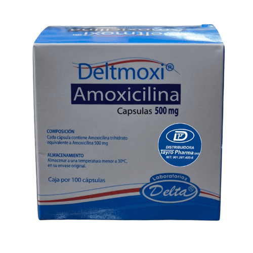 Deltmoxi (Amoxicilina) 500mg x100 Caps