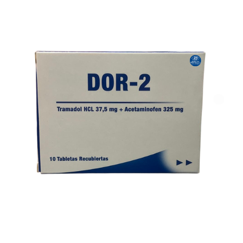 Dor-2 (Tramadol + Acetaminofén) 37,5/325 mg x10 Tbs