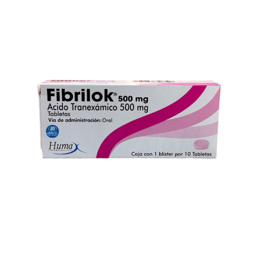 Fibrilok Acido Tranexánico 500mg x10 Tbs