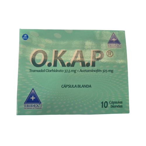 Okap (Tramadol + Acetaminofén) 37,5/325 mg x10 Caps
